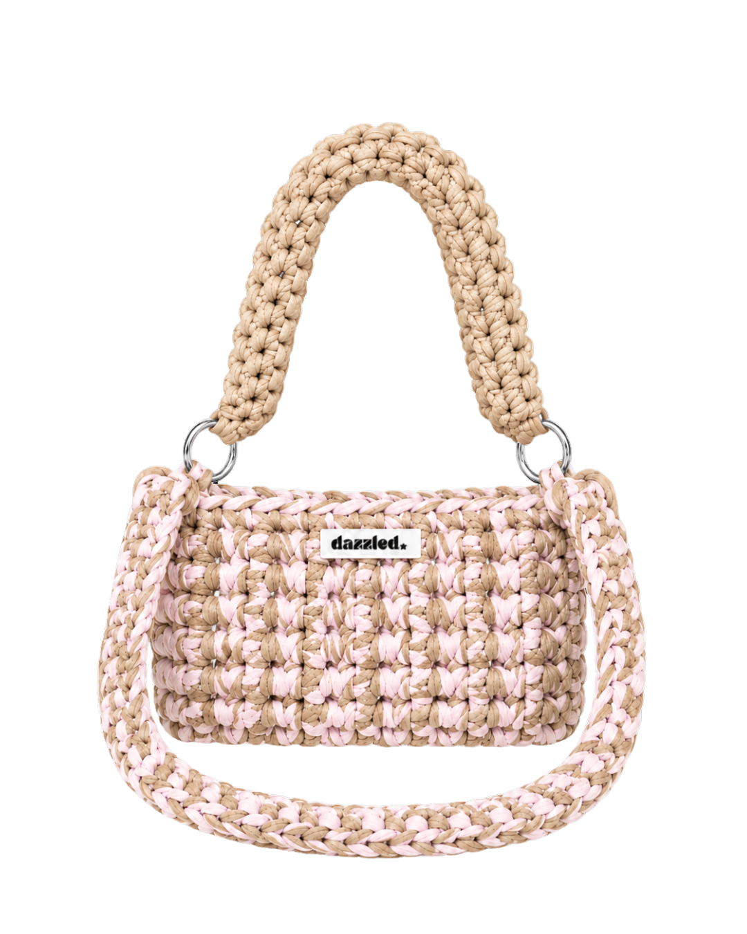The Bowie bag | Pink and beige