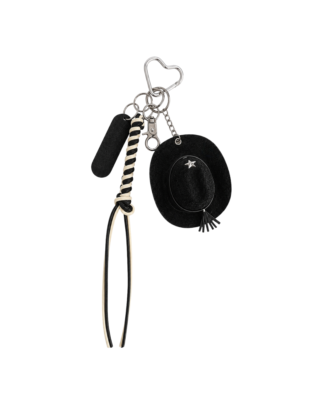 Cowboy Black bag charm accessory by Dazzled