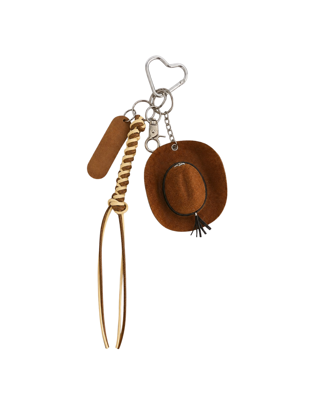 Cowboy Brown bag charm accessory by Dazzled