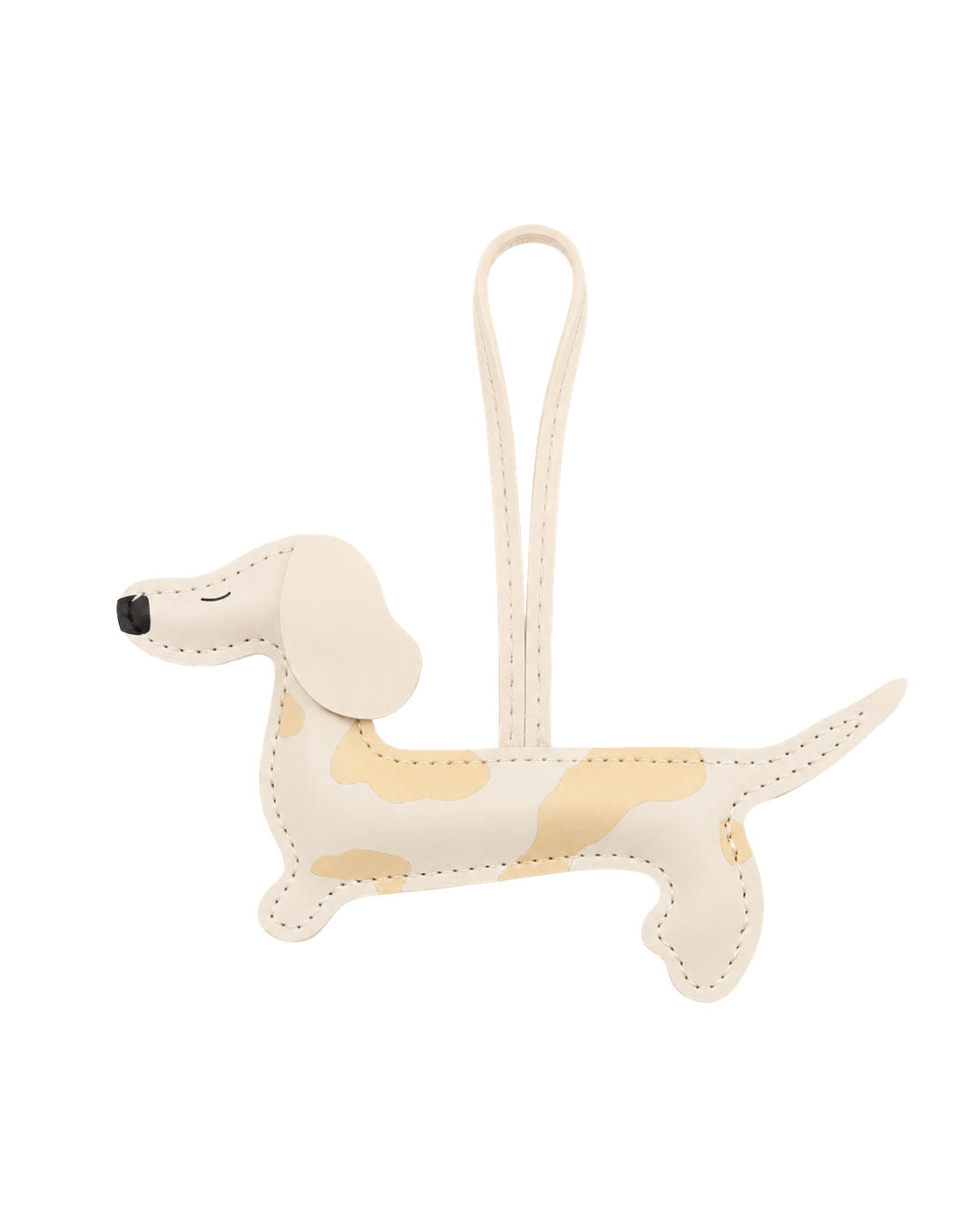 Dachshund White bag charm accessory by Dazzled