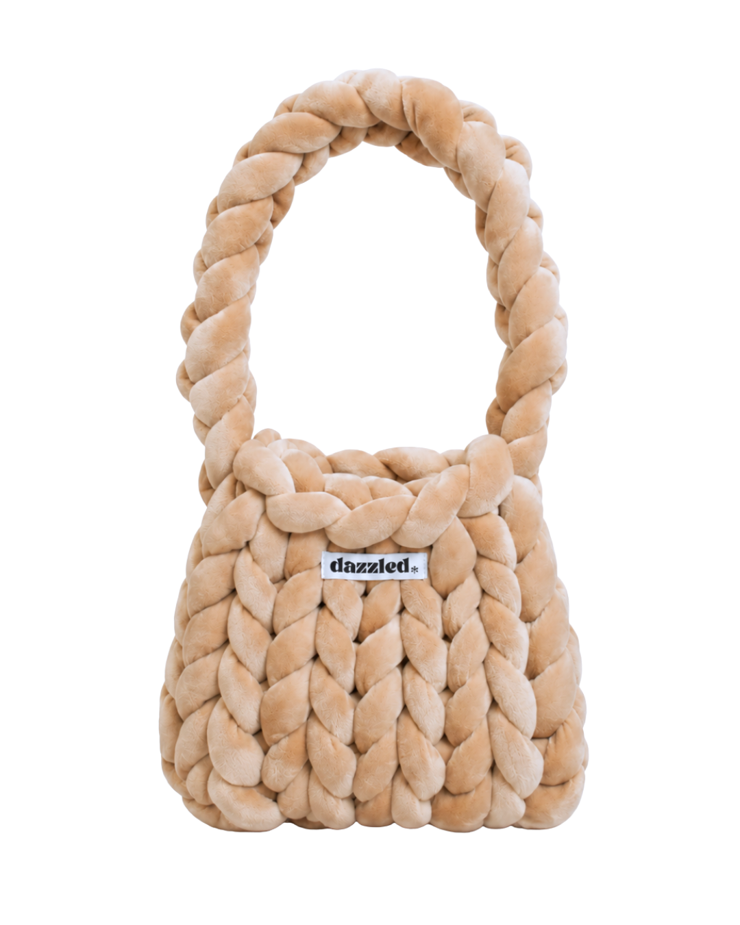 The Mae Bag Beige crochet handbag by Dazzled