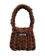 The Mae Bag Brown crochet handbag by Dazzled