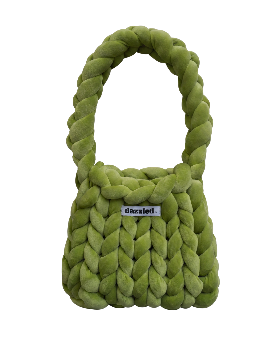 The Mae Bag Green crochet handbag by Dazzled