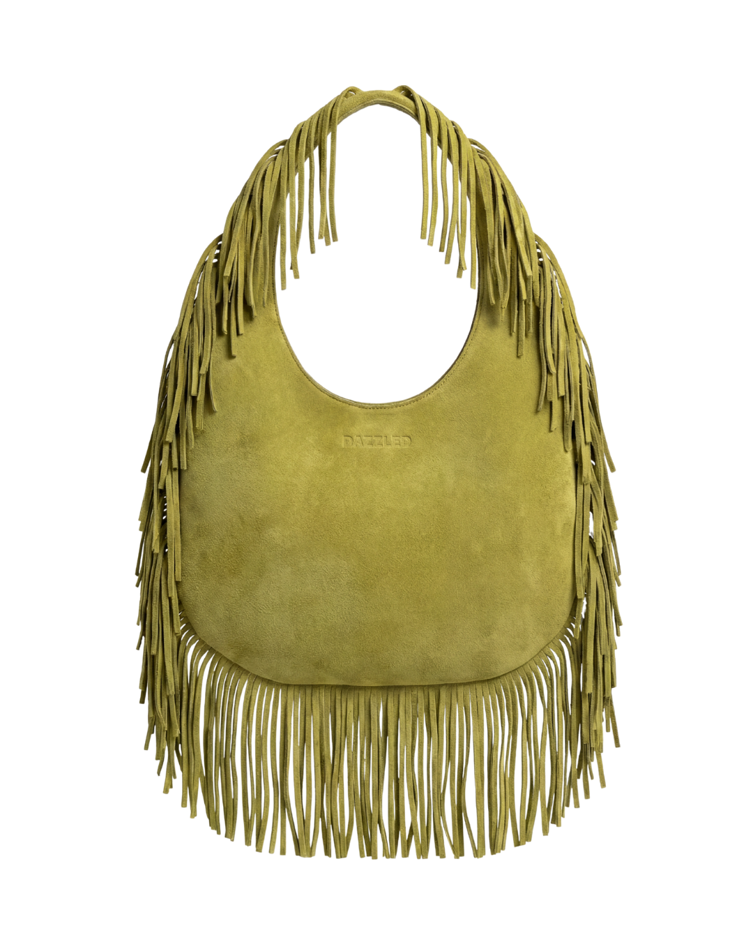 The Sienna Bag Green fringe shoulder bag by Dazzled