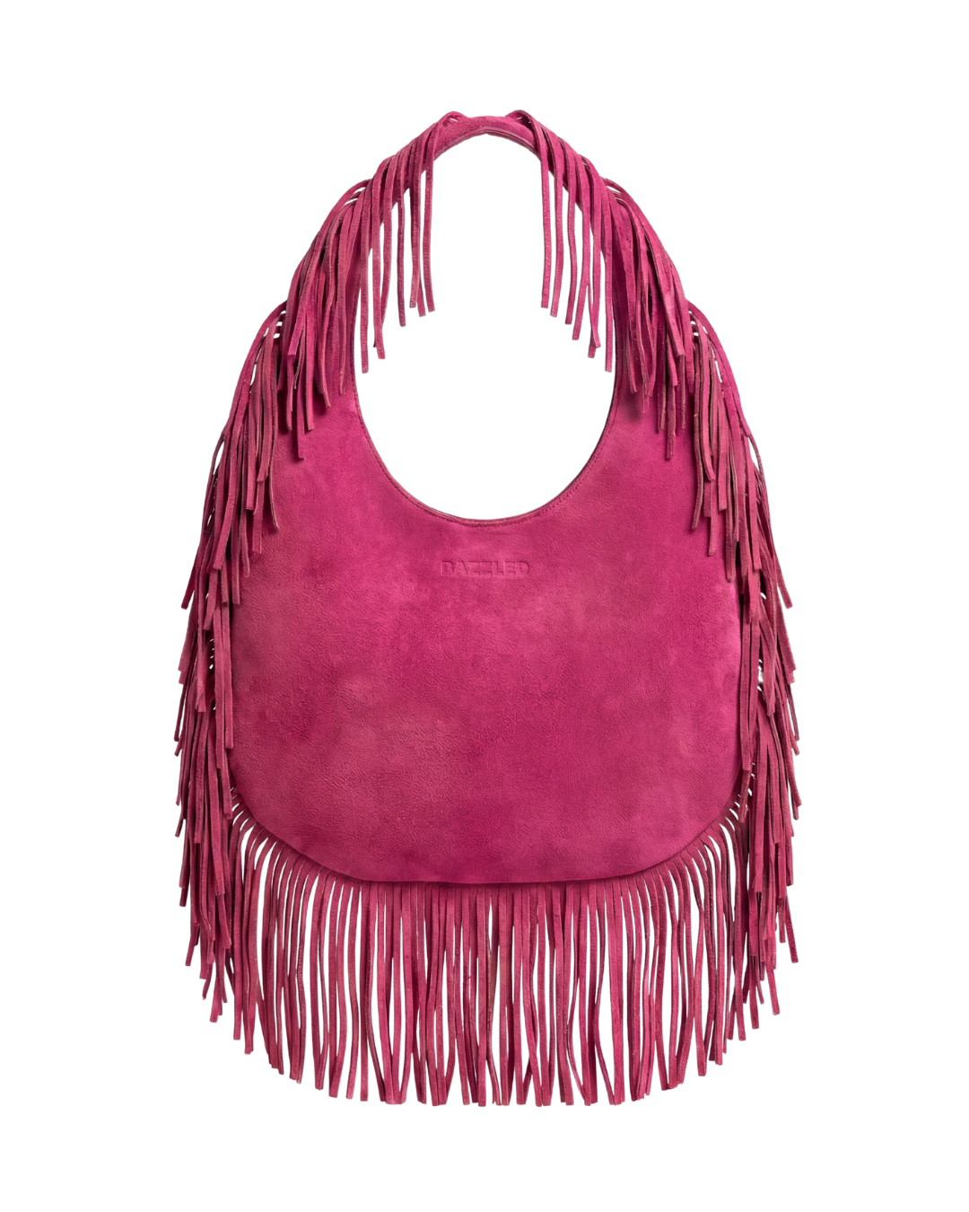 The Sienna Bag Pink fringe shoulder bag by Dazzled